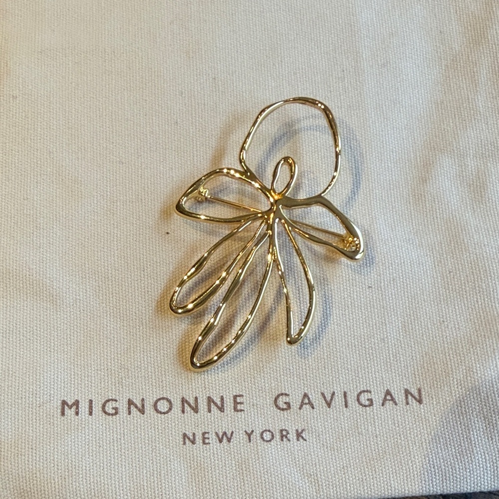 Mignonne Gavigan “Sade” Gold Brooch